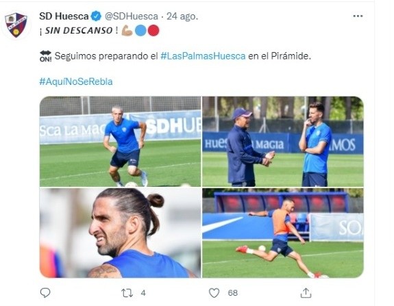 Entrenamiento del Huesca