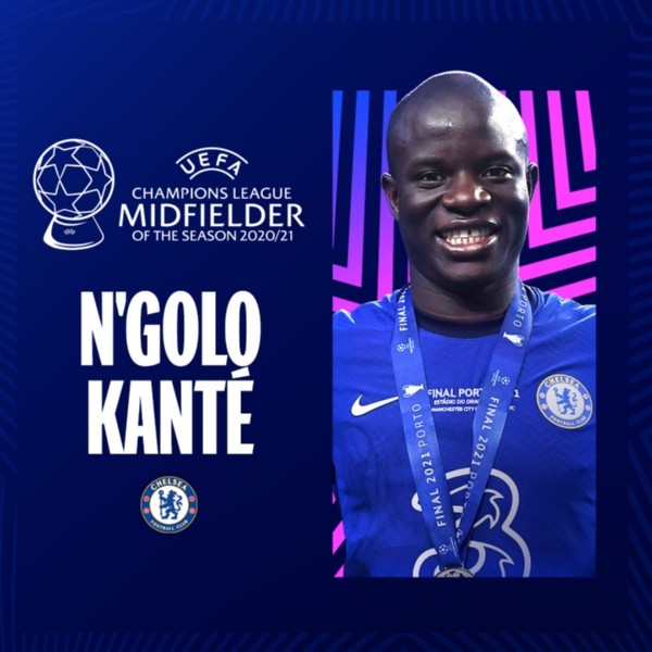 N&#039;Golo Kanté, mejor mediocampista 2021