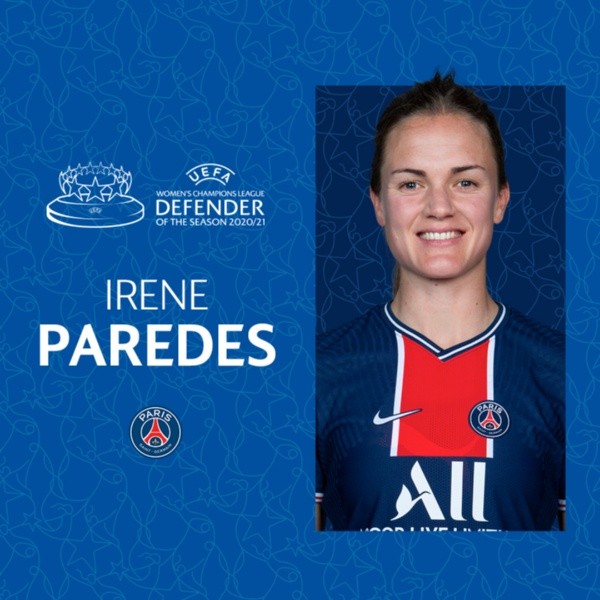 Irene Paredes, mejor defensora UEFA 2021