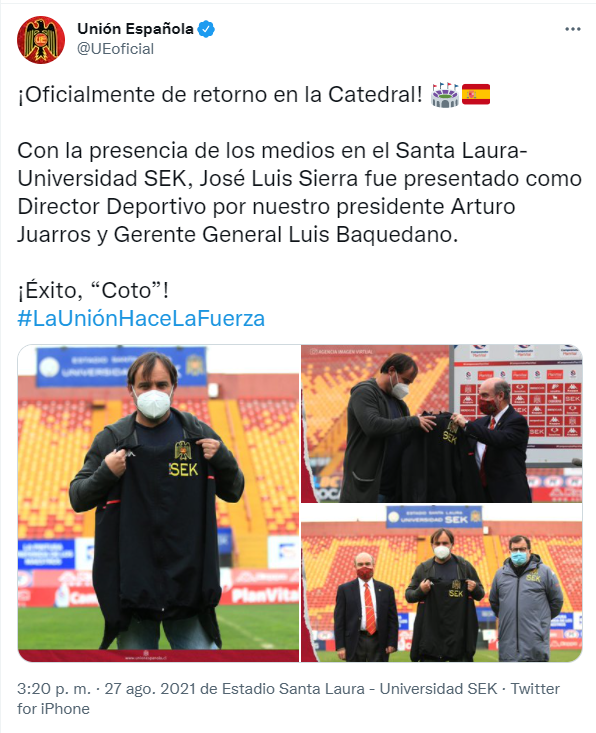 Unión Española José Luis Sierra