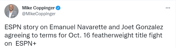 Navarrete vs. González