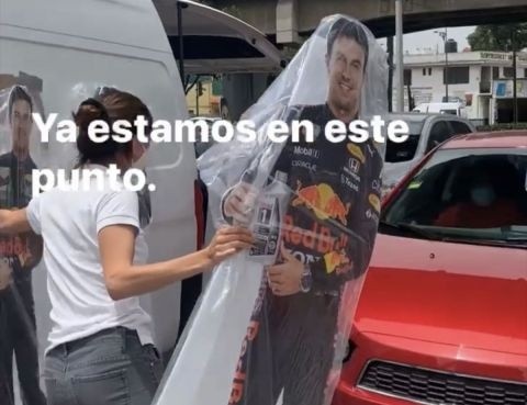Regalan la imagen de Checo Pérez