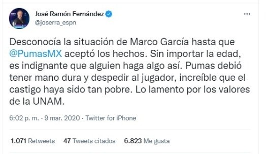 Twitter José Ramón Fernández