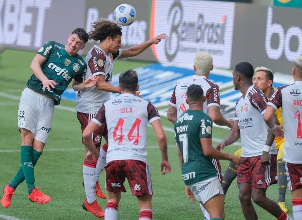 Palmeiras x Flamengo pela segunda rodada do Campeonato Brasileiro. (Foto: Marcello Zambrana/AGIF)