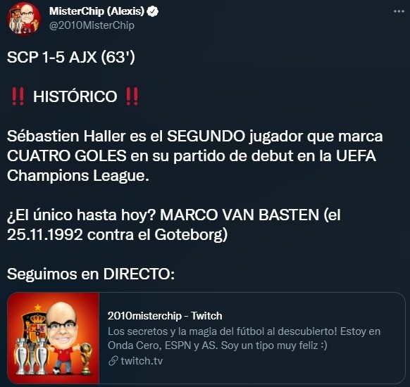 Sébastien Haller iguala debut de Van Basten de cuatro goles