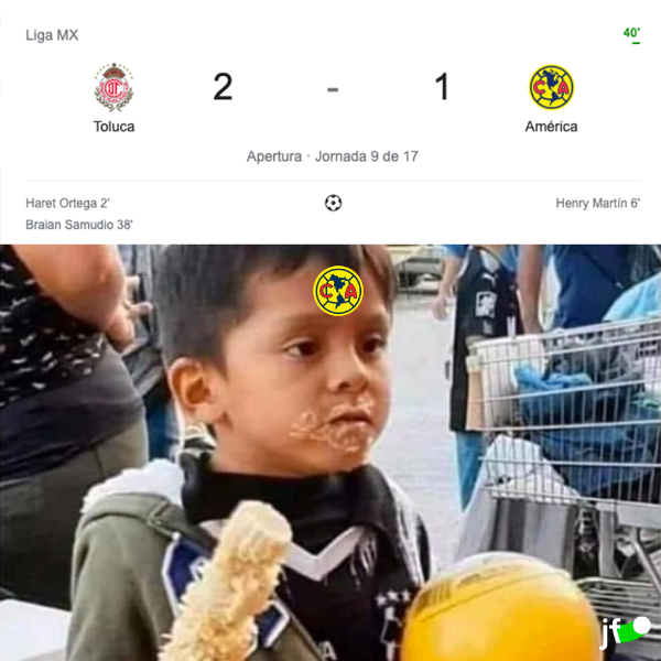 Toluca 3-1 América, memes
