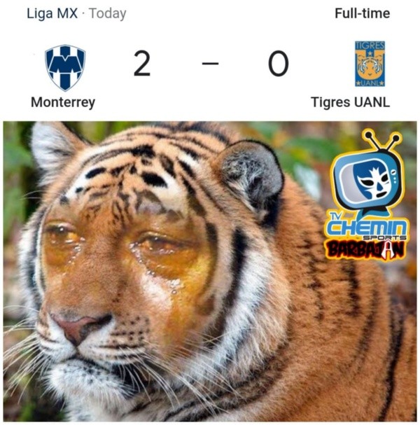 Rayados 2-0 Tigres, memes