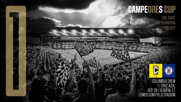 El afiche del juego entre Columbus Crew y Cruz Azul (Campeones Cup)