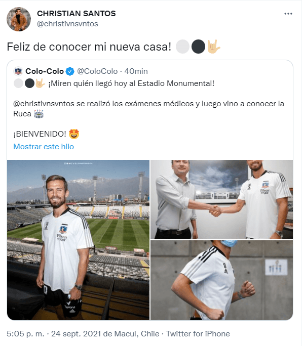 Colo Colo Christian Santos Colo Colo Christian Santos