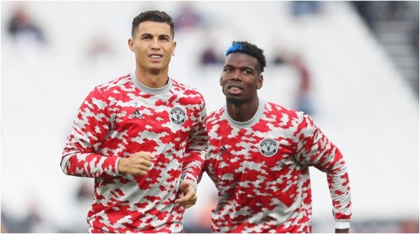 Paul Pogba y Cristiano Ronaldo, Manchester United