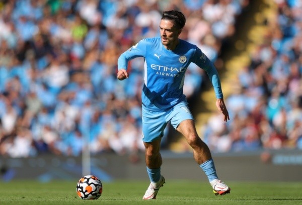 Grealish, do Manchester City, deve ser titular contra o PSG. Foto: Getty Images