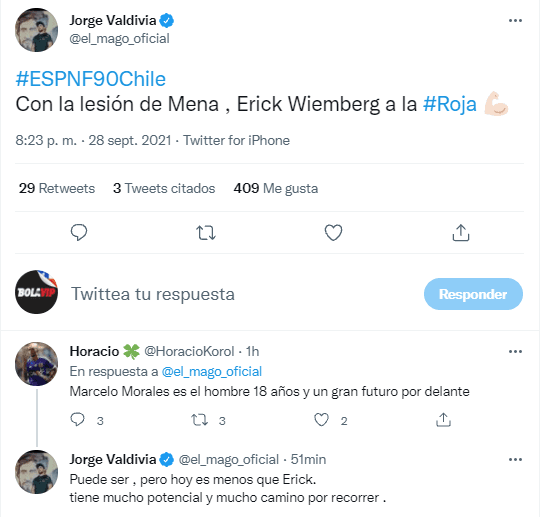 Jorge Valdivia pide a Erick Wiemberg