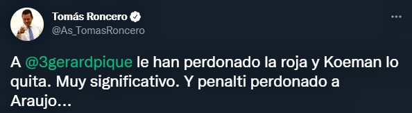 Críticas a Piqué en Twitter