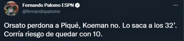 Críticas a Piqué en Twitter