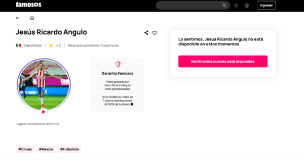 Perfil de Canelo Angulo en famosos.com