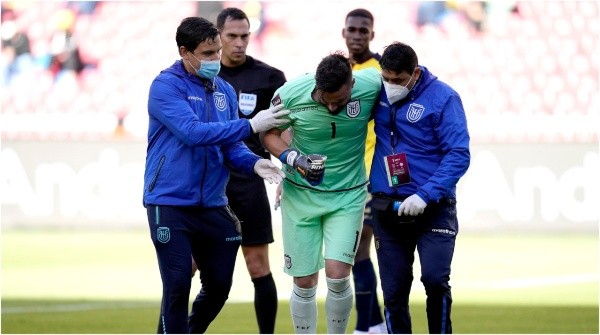 Hernán Galíndez, lesionado en la Selección de Ecuador