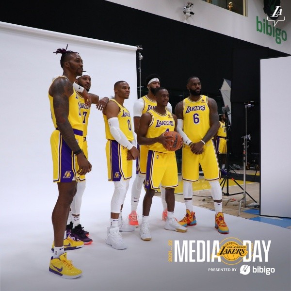 Seis futuros Salón de la Fama Los Angeles Lakers 2021-22 (Foto: @Lakers)