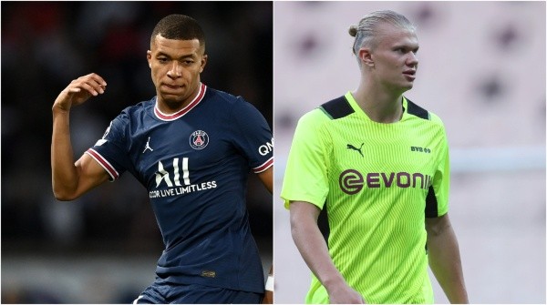 Kylian Mbappé y Erling Haaland