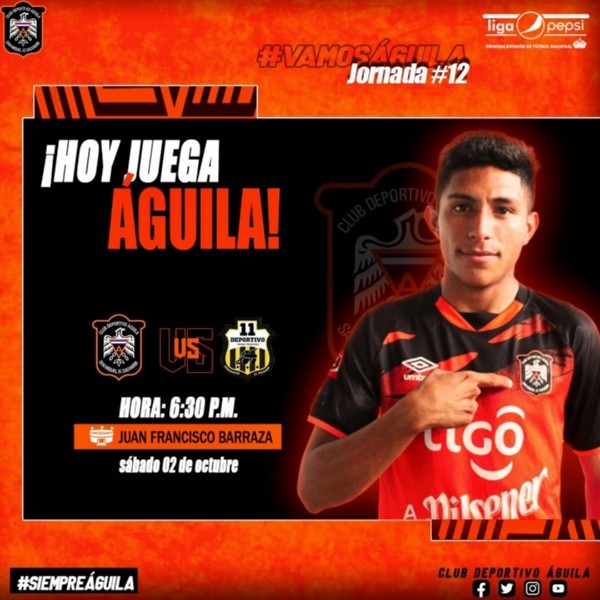 Águila vs. Once Deportivo EN VIVO por la Liga Mayor de El Salvador | Hora,  canal de TV y minuto a minuto