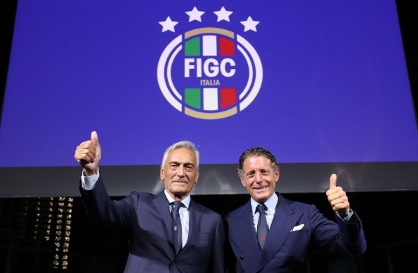 El presidente de la FIGC y el de Independent Ideas (Getty)