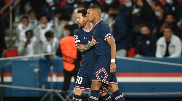 Lionel Messi y Kylian Mbappé