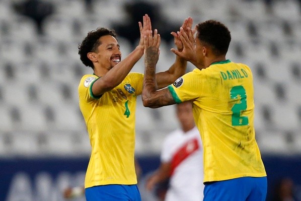 Marquinhos foi o primeiro a marcar pelo Brasil