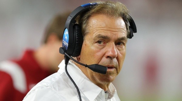 Coach Nick Saban of the Alabama Crimson Tide. (Getty)