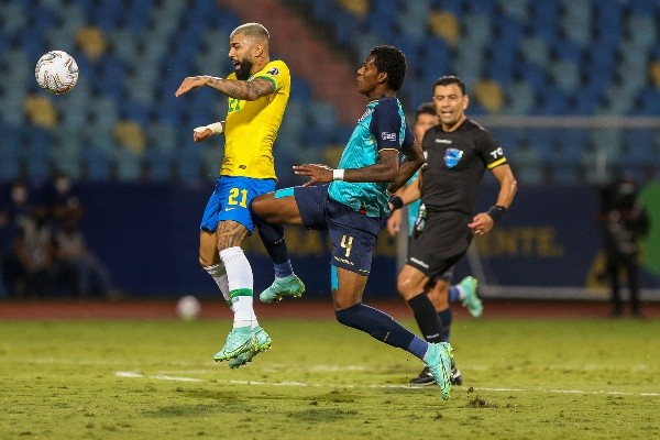 Gabigol marcou apenas um gol de pênalti pela seleção nas Eliminatórias| Crédito: Heber Gomes/AGIF