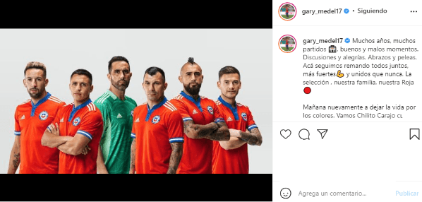 Gary Medel en Instagram