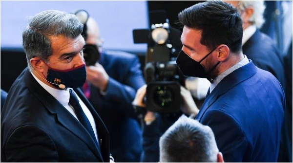 Joan Laporta y Lionel Messi, Barcelona