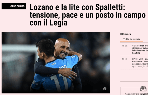 Nota de La Gazzetta dello Sport