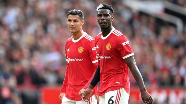Cristiano Ronaldo y Paul Pogba en Manchester United