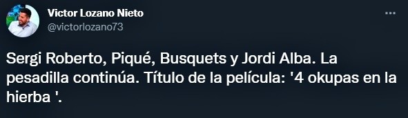 Apuntan contra los capitanes de Barcelona en Twitter