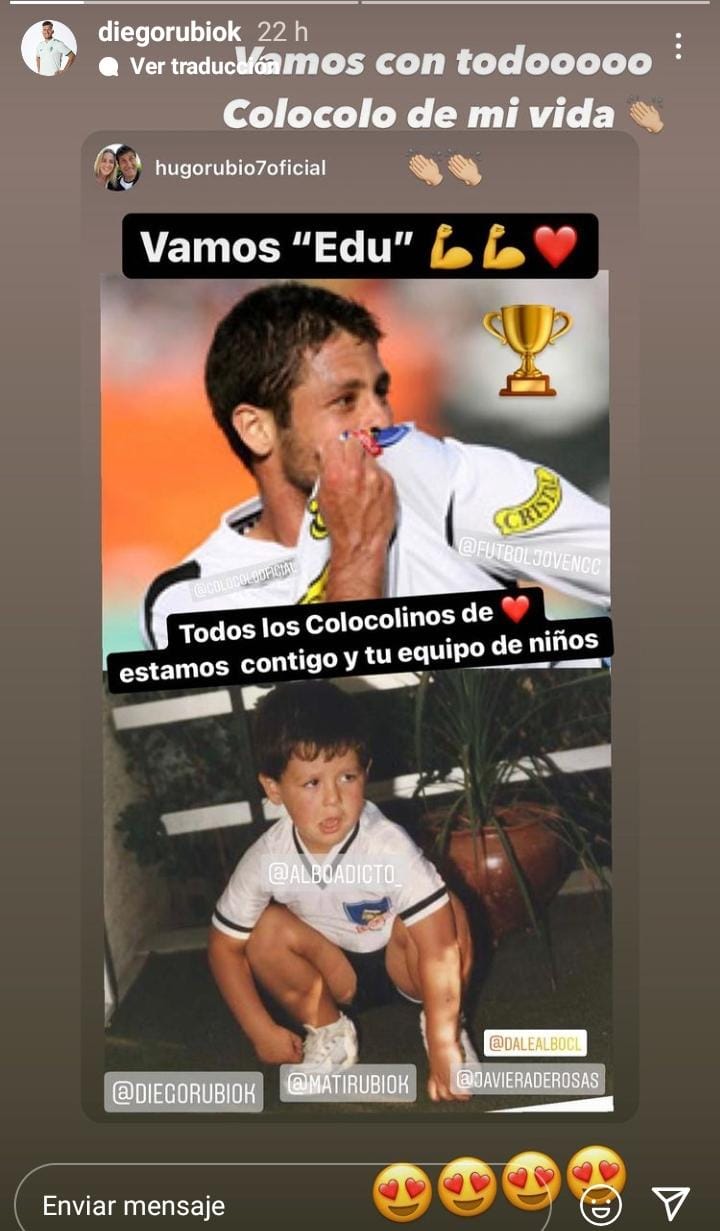 Diego Rubio y Hugo apoyan a Eduardo