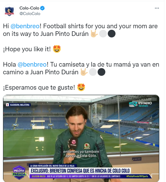 Colo Colo reacciona a confesión de Ben Brereton