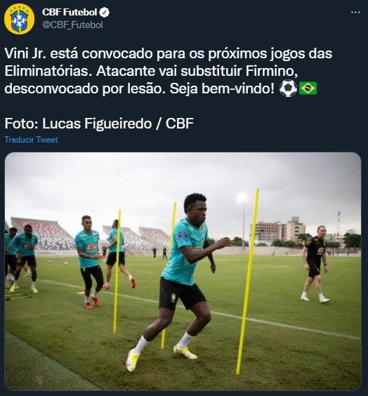 Vinicius, el reemplazo de Firmino en Brasil