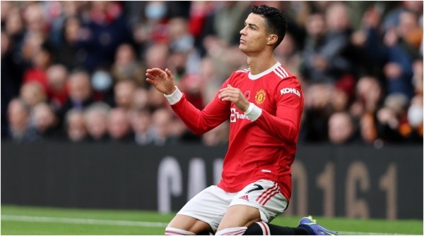 Cristiano Ronaldo en el derbi de Manchester