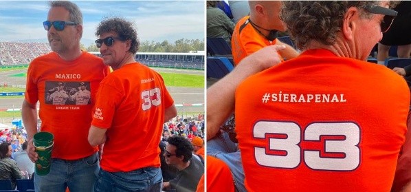 Las playeras de los fanáticos de Verstappen