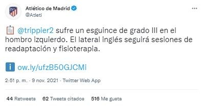 Twitter Oficial Atlético de Madrid (@Atleti)