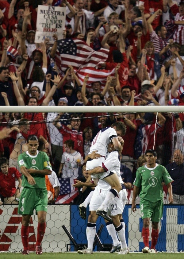 La victoria de Estados Unidos por 2-0 ante México en 2005 (Jonathan Daniel/Getty Images)