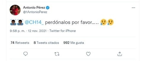 Twitter Antonio Pérez