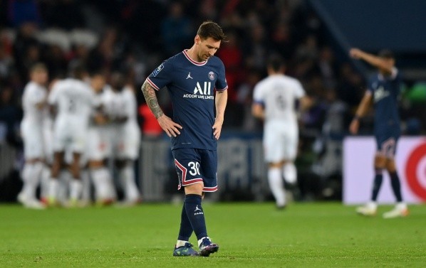 Messi todavía no anotó en la Ligue 1. (Getty)