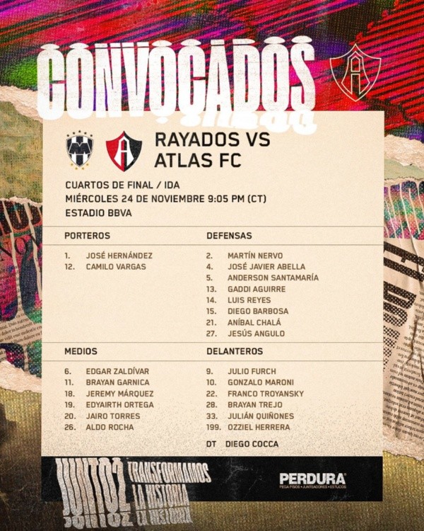 Foto: Twitter oficial de Atlas.