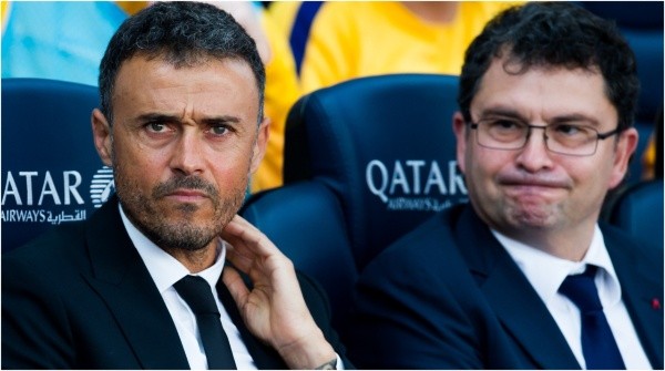 Doctor Ricard Pruna, junto a Luis Enrique en Barcelona