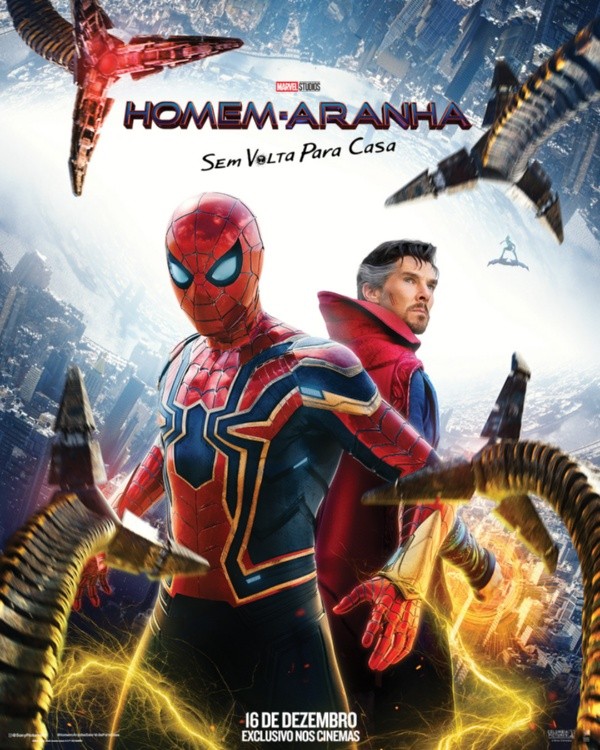 Pôster oficial de &quot;Homem-Aranha: Sem Volta Para Casa” - Imagem: Reprodução/Sony Pictures