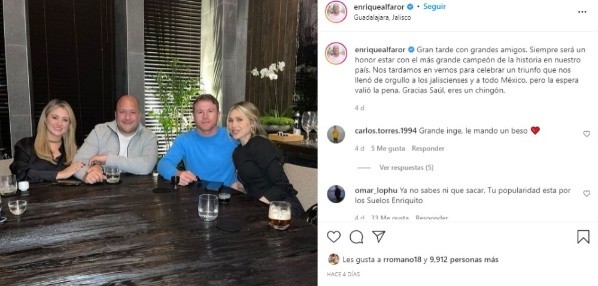 Enrique Alfaro Instagram