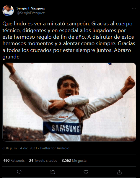 Sergio Vázquez Twitter