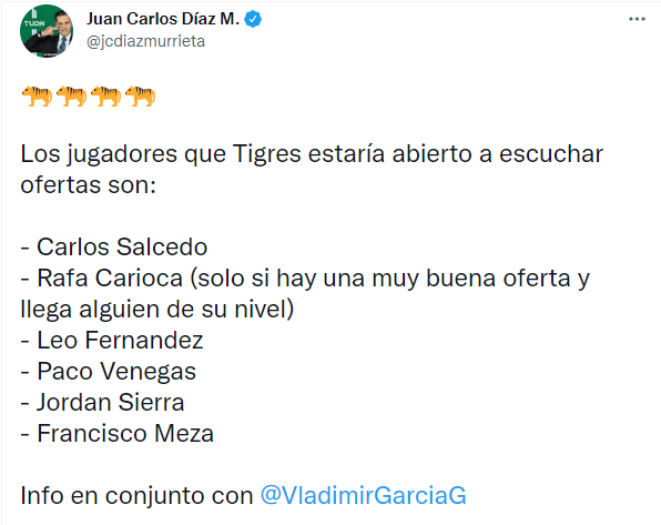 Captura de Twitter @jcdiazmurrieta