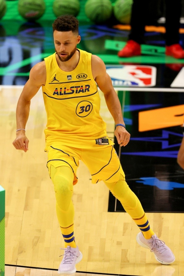 Stephen Curry en el Juego de las Estrellas NBA del 2021 (Kevin C. Cox/Getty Images)