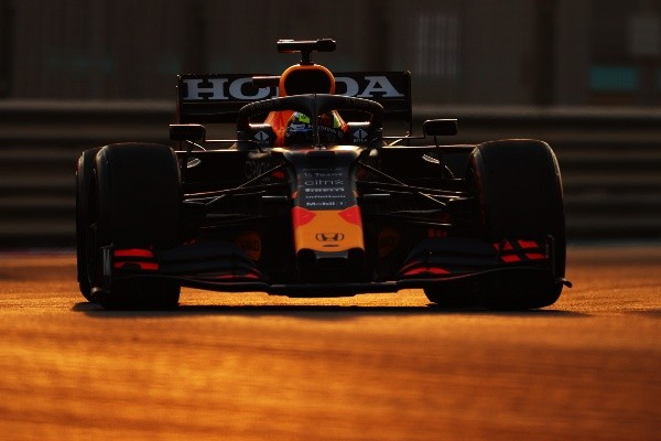 Monoplaza de Sergio Pérez en Abu Dabi (Getty Images)